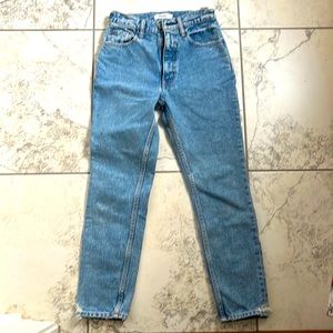 Moussy high waisted denim jeans.